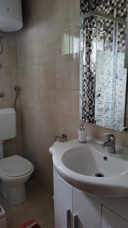 Koupelna v ubytování Apartman Padova