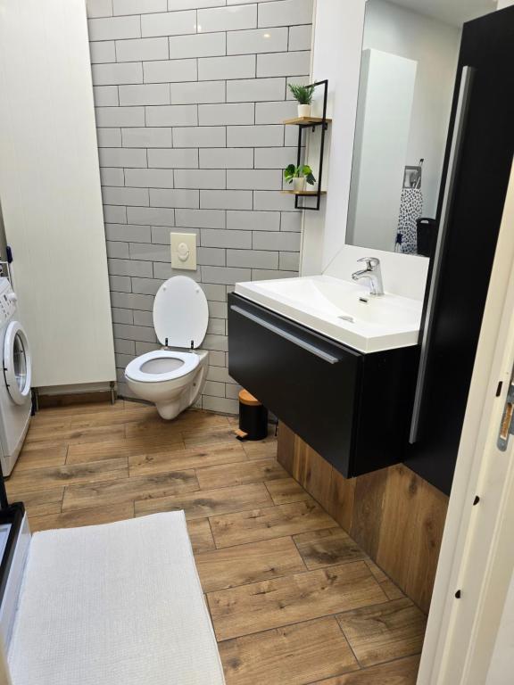Koupelna v ubytování Le gîte des Ambres