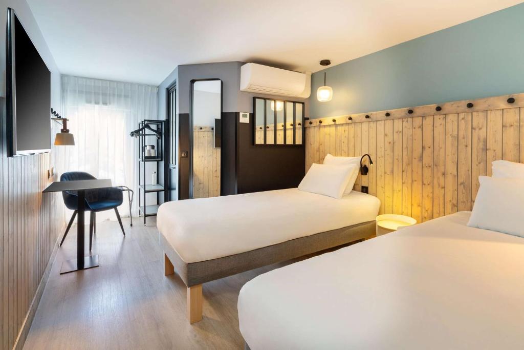 Postel nebo postele na pokoji v ubytování Best Western Bourgoin Jallieu
