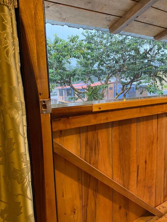 Balkón nebo terasa v ubytování Guayabo Hostal Mindo