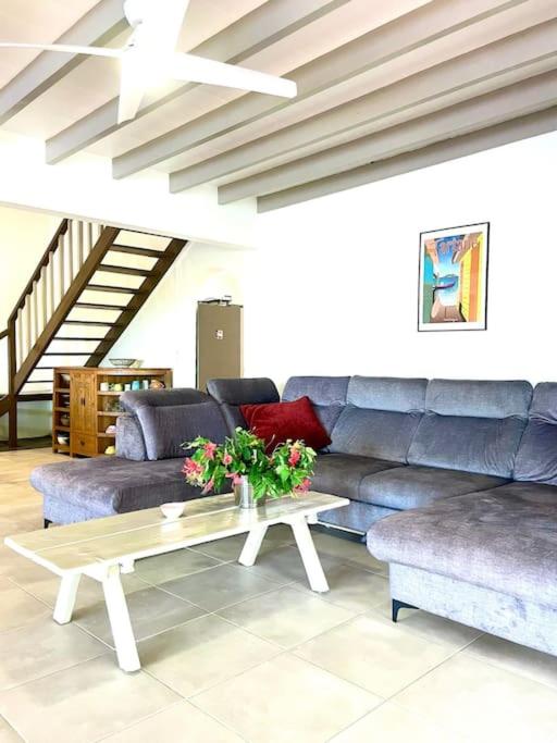Posezení v ubytování Villa Goyave