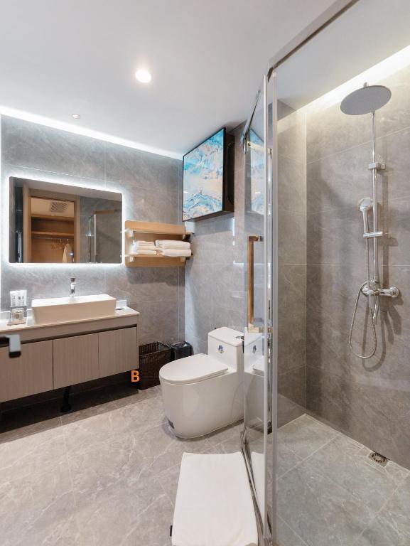 Koupelna v ubytování JD POLMAN Hotel