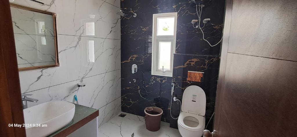 Koupelna v ubytování Jamunas B&B