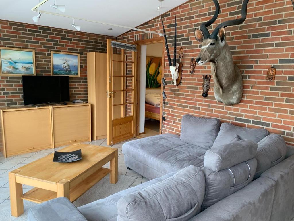 TV a/nebo společenská místnost v ubytování Hos Franz