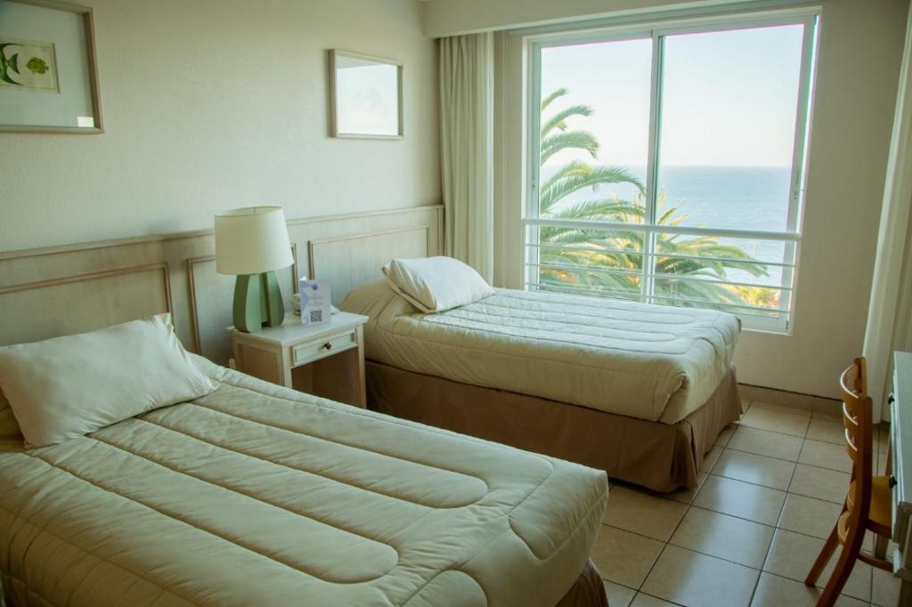 Tempat tidur dalam kamar di Resort hippocampus