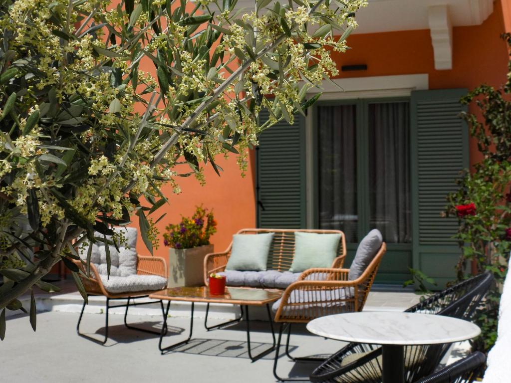 Patio nebo venkovní prostory v ubytování Saint george Hotel Parga