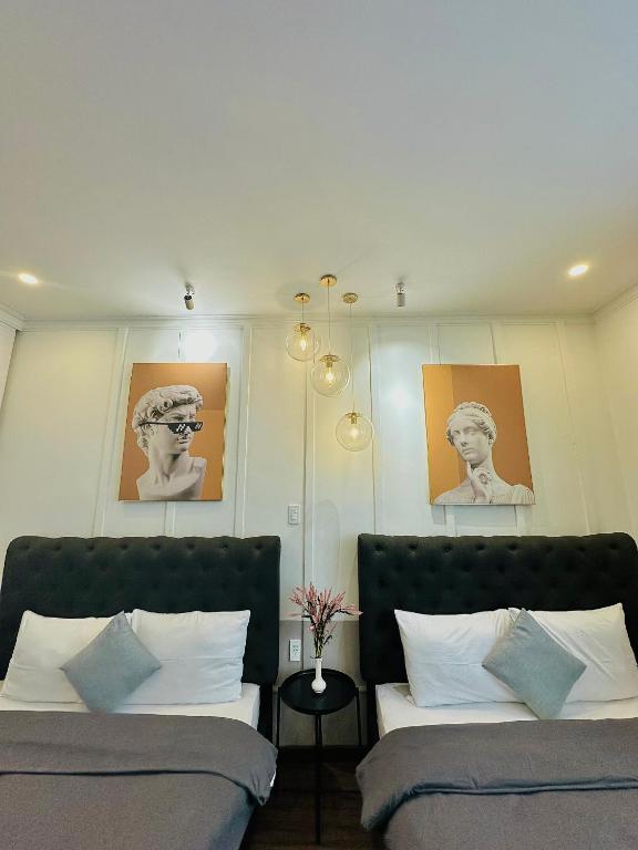 Giường trong phòng chung tại RL Boutique Dalat