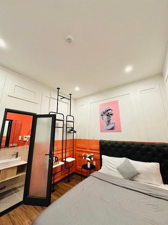 Giường trong phòng chung tại RL Boutique Dalat