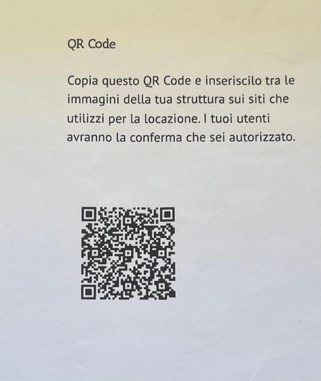 a picture of a qr code on a document at Villa Luisa B&B in Sperlonga