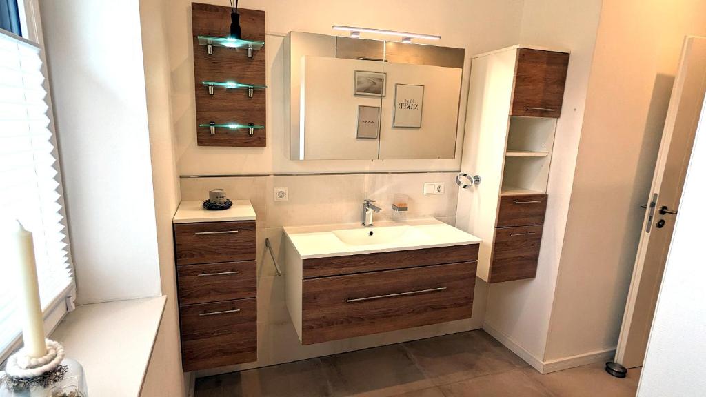 Koupelna v ubytování Ferienhaus-Annelore