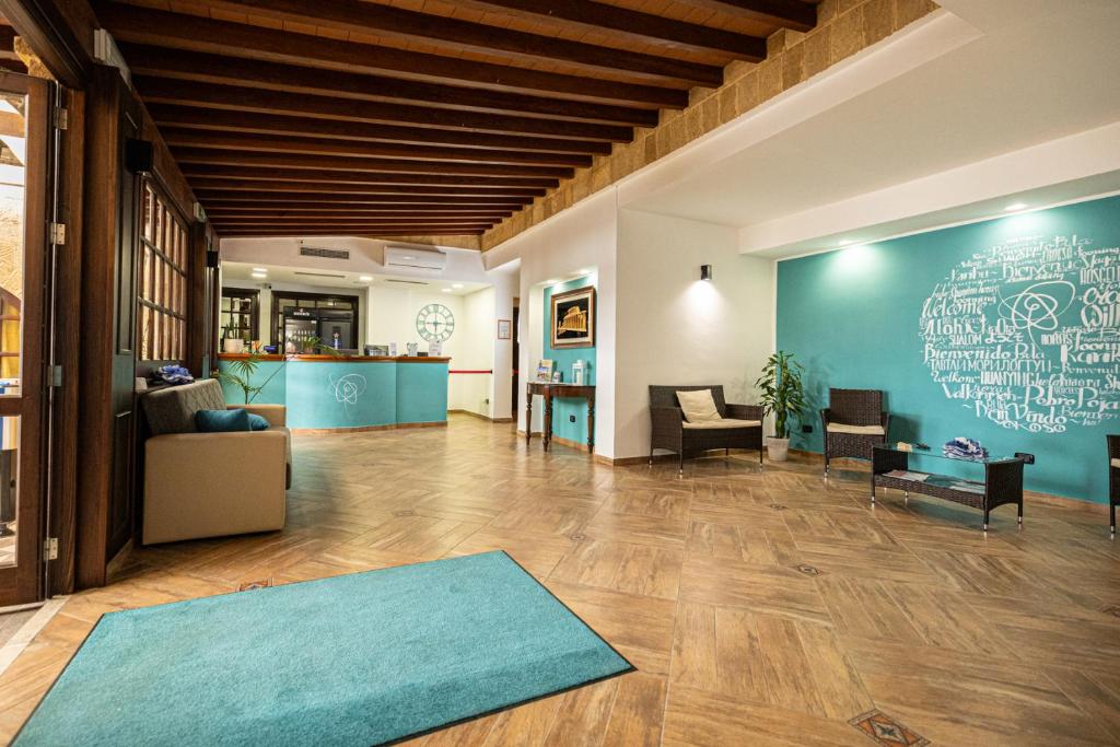 A seating area at La Rosa Hotel - Selinunte