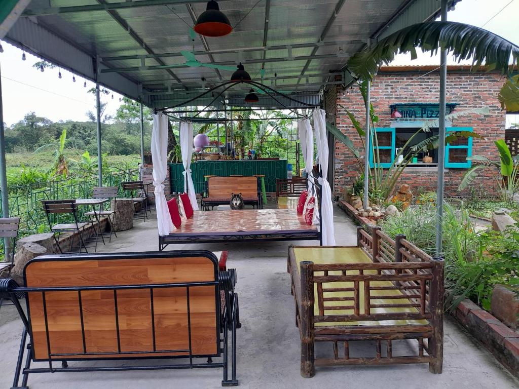 Balkón nebo terasa v ubytování Mina Café & Stay