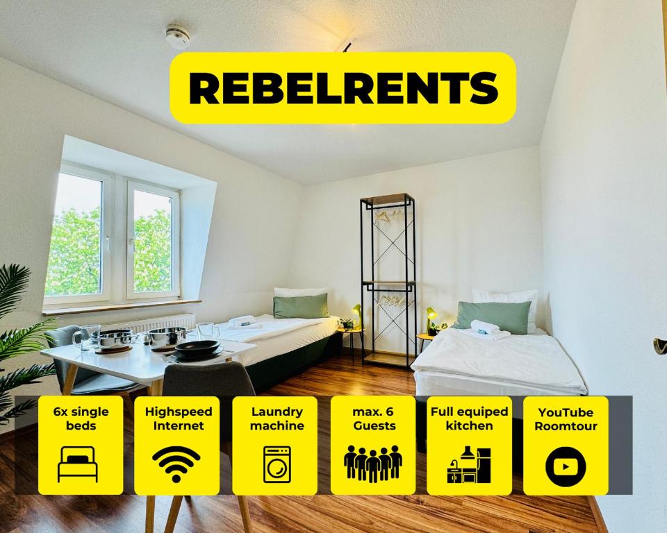 Φωτογραφία από το άλμπουμ του #3 RebelRents - 6P Apartment, Modern, stylisch und zentral! σε Zeitz