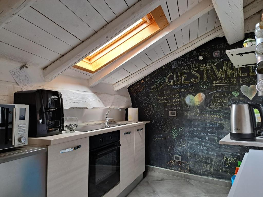 Kuchyň nebo kuchyňský kout v ubytování B&B Il Tetto di Anita