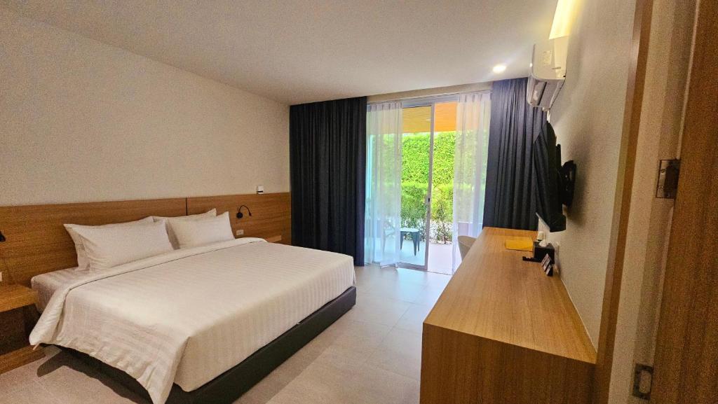 ARENICE Boutique Hotel客房内的一张或多张床位