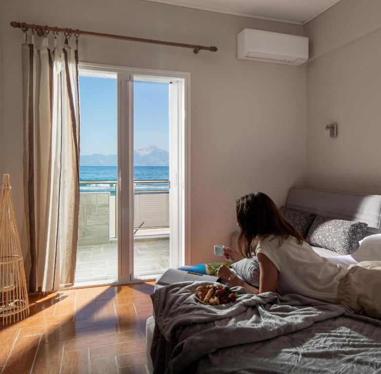 Posteľ alebo postele v izbe v ubytovaní house giota
