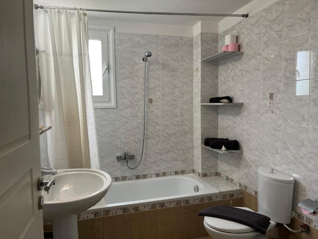 Kupatilo u objektu Vila Vlora M&N 1