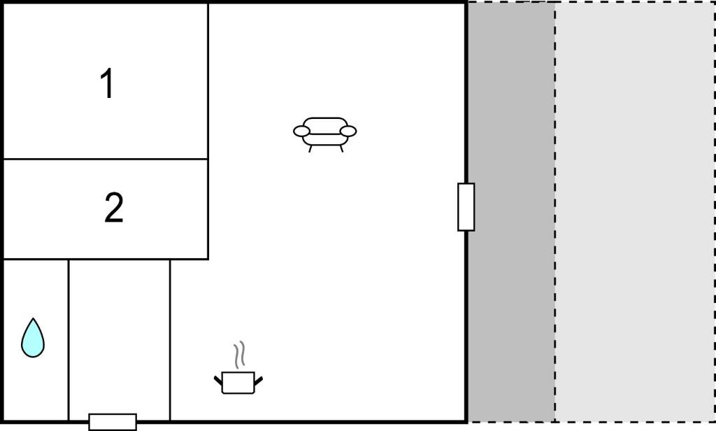 diagrama esquemático de un sistema de coordenadas de reacción con un gráfico de línea en 3 Bedroom Nice Home In Melby, en Melby