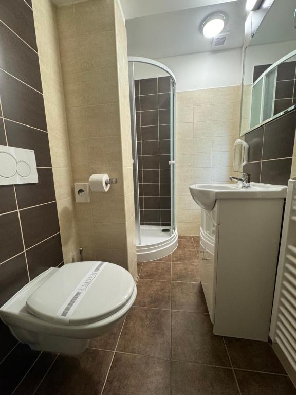 Koupelna v ubytování Hotel Formule