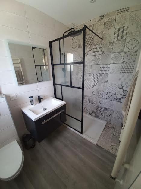 Koupelna v ubytování Gîte du Solnan
