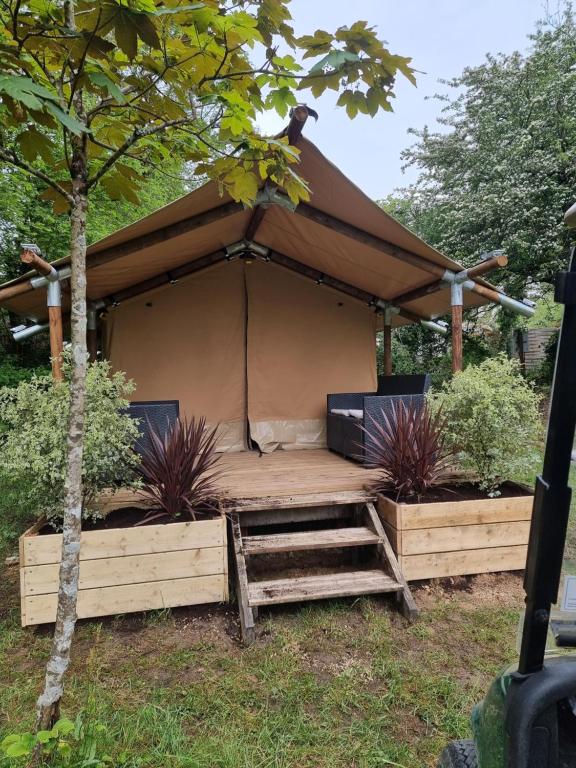 Zahrada ubytování Camping Les Parcs