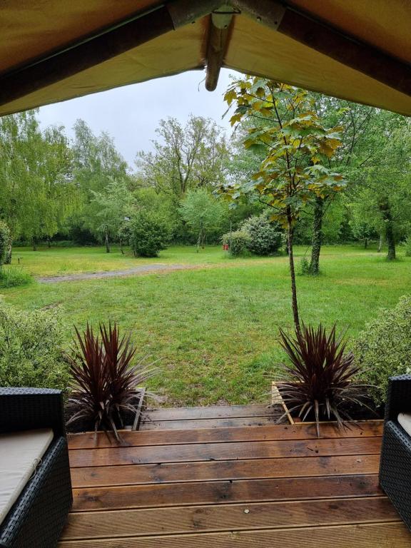 Zahrada ubytování Camping Les Parcs