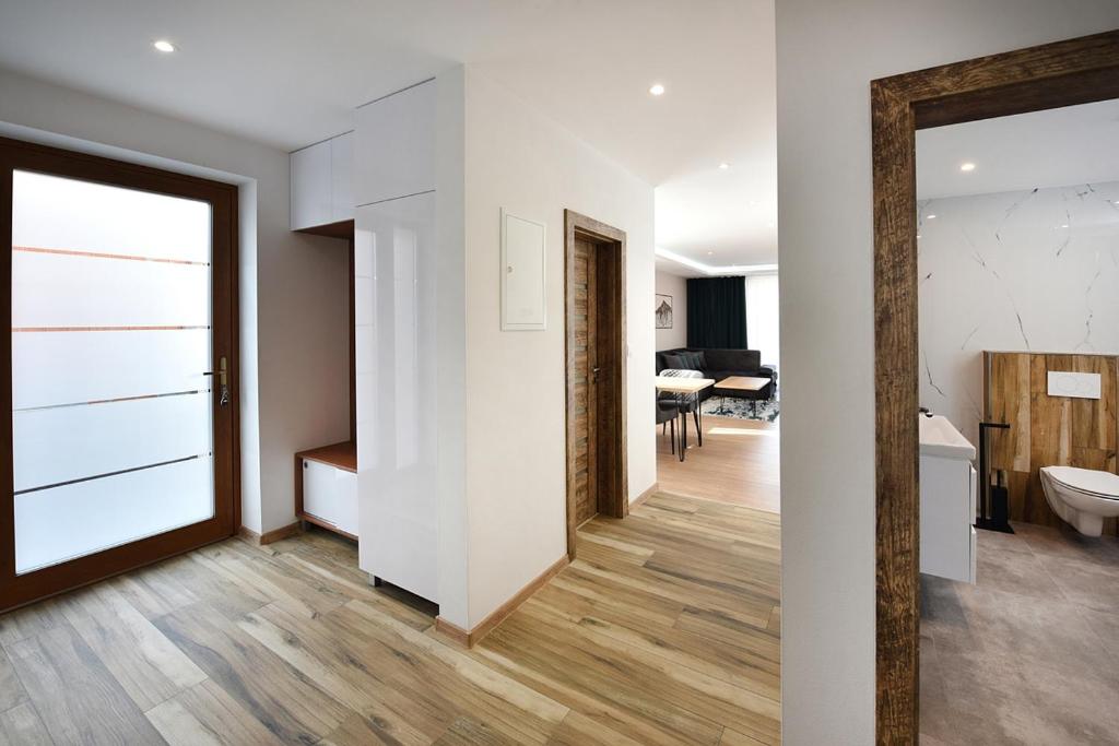 Postel nebo postele na pokoji v ubytování Apartmány Virbo