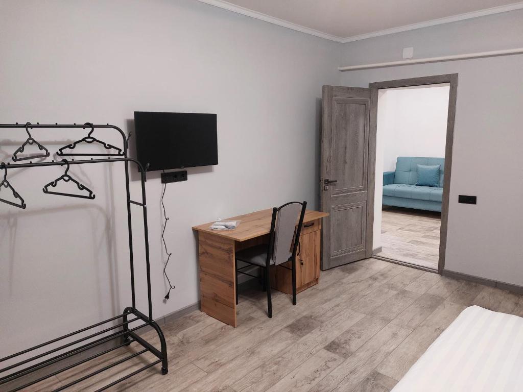 Postel nebo postele na pokoji v ubytování Bagysh Hotel