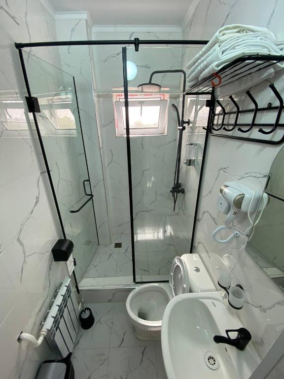 Koupelna v ubytování Bagysh Hotel
