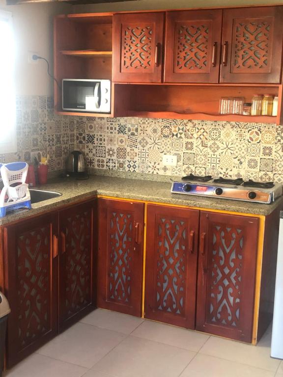 Kuchyň nebo kuchyňský kout v ubytování Dahab Relax Studio 2