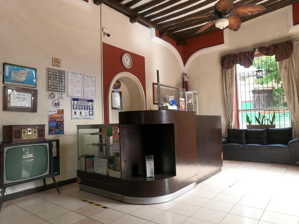 TV a/nebo společenská místnost v ubytování Hotel Quinta Marciala MX