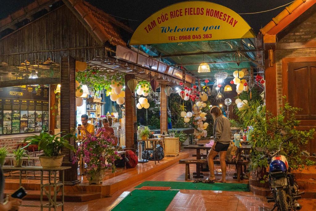 Restaurace v ubytování Tam Coc Rice Fields Homestay