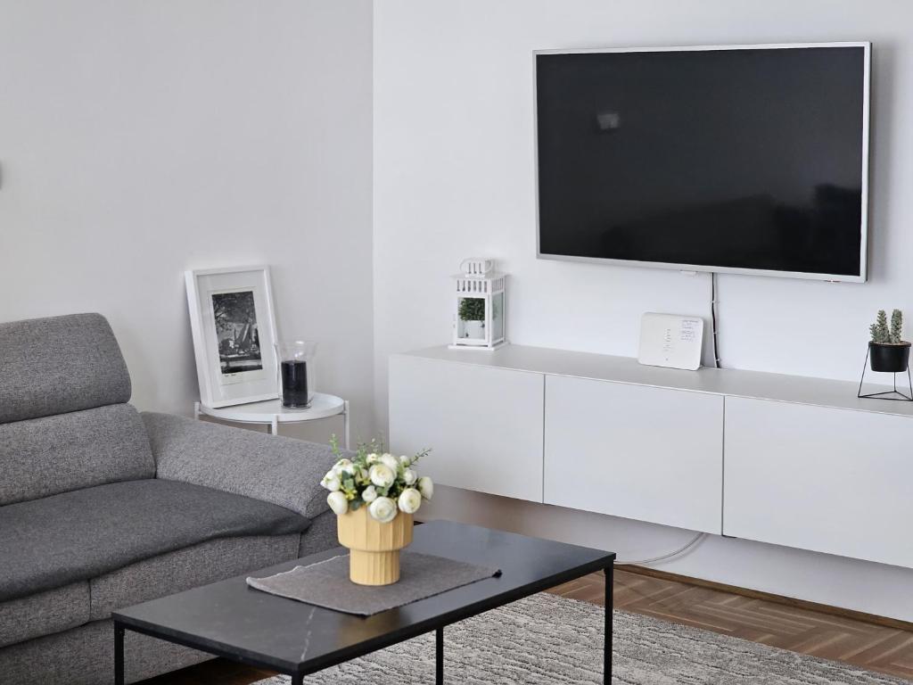 TV a/nebo společenská místnost v ubytování Apartment Antonia