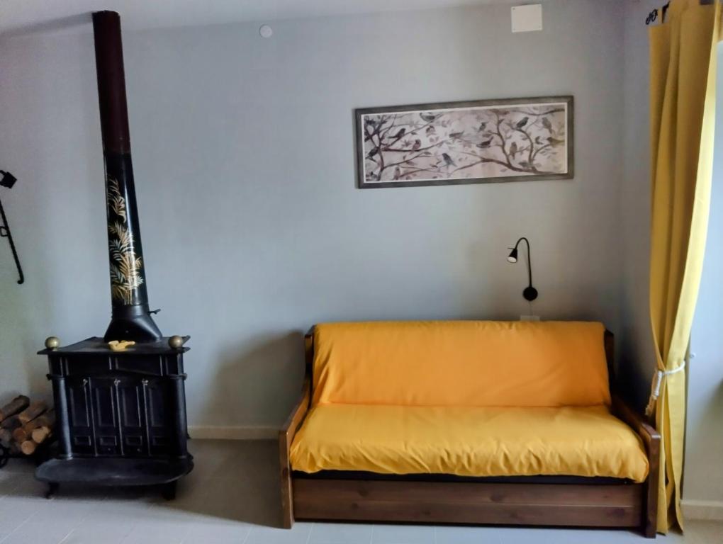 Posezení v ubytování B&B Il Caùto