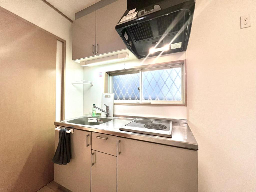 Kuchyň nebo kuchyňský kout v ubytování AX-Asaka House