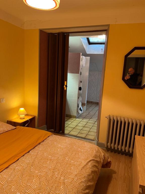 Postel nebo postele na pokoji v ubytování Le Kaymard