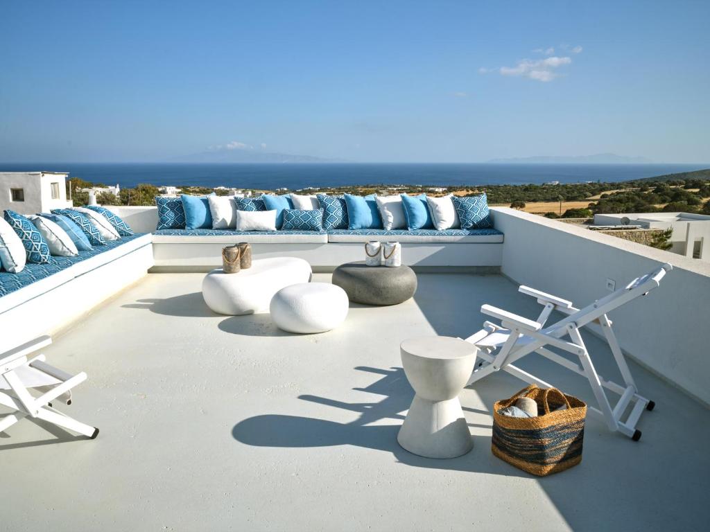 Balkón nebo terasa v ubytování Villa Le22, 180 panoramic sea views, Paros