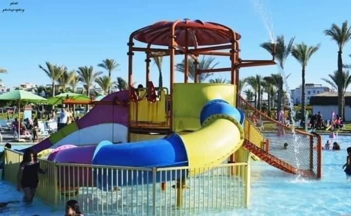 The swimming pool at or close to Amwaj North coast chalet in 1st floor families only