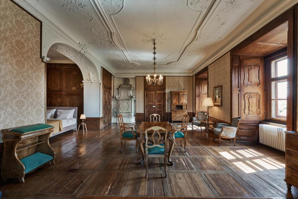 Posezení v ubytování Schloss Drosendorf