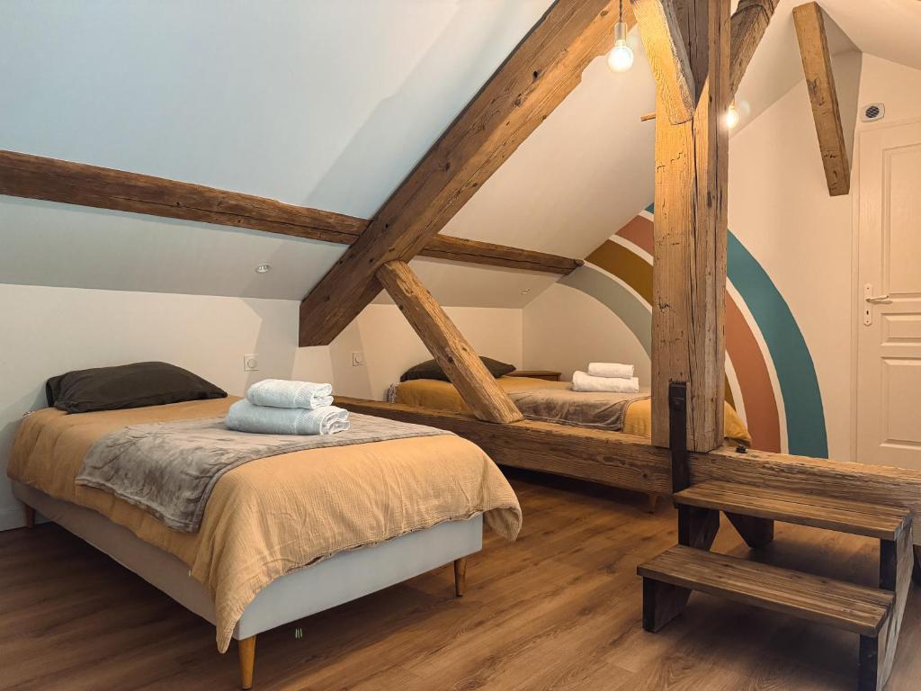 Postel nebo postele na pokoji v ubytování Villa Valdejo