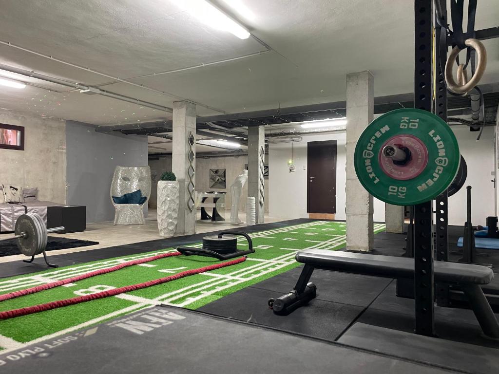 Fitness centrum a/nebo fitness zařízení v ubytování Villa Cas Hespero