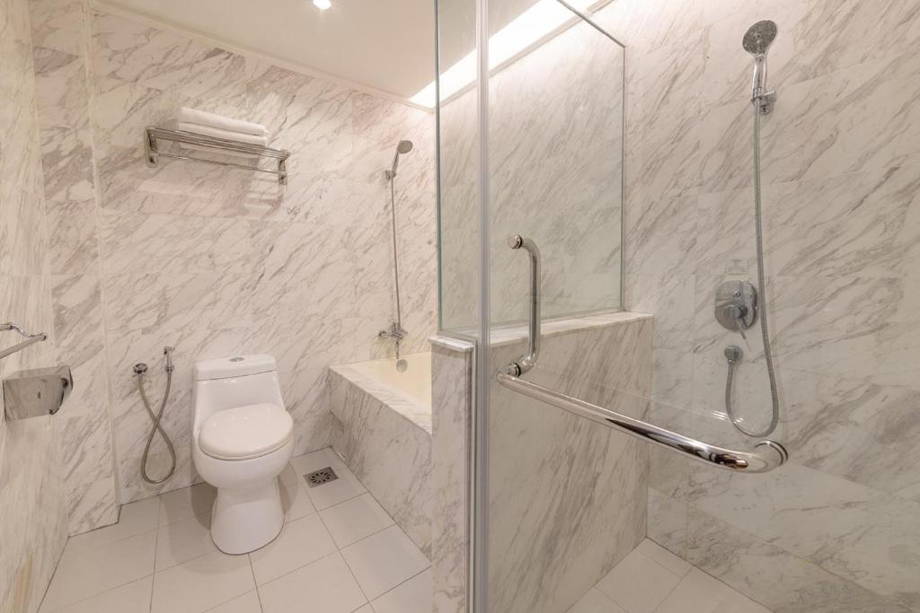 Koupelna v ubytování Hotel Puri Melaka