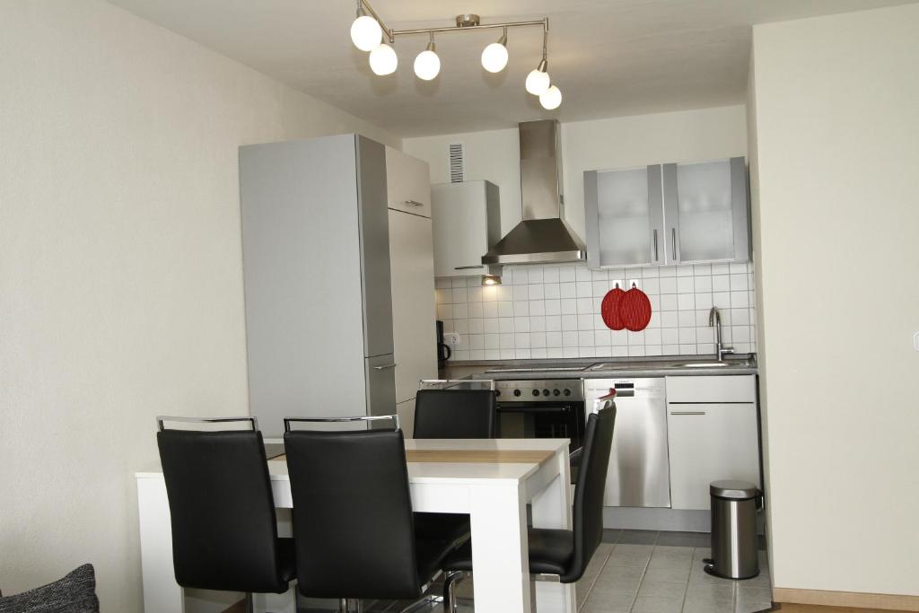 Kuchyň nebo kuchyňský kout v ubytování ferienwohnungen-bendler