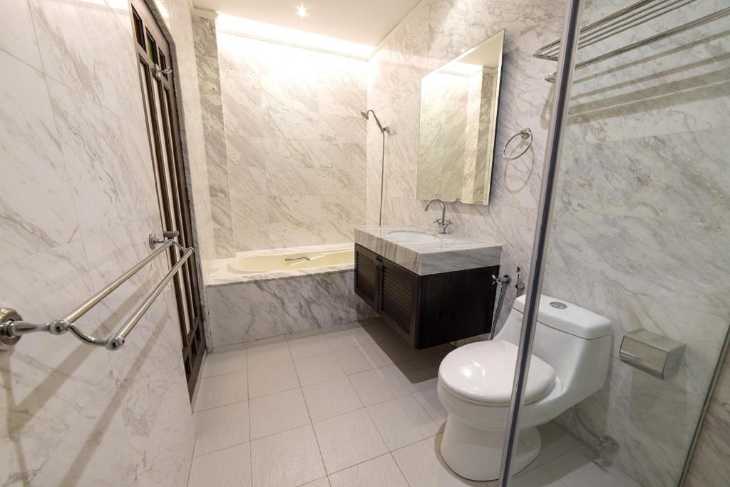 Koupelna v ubytování Hotel Puri Melaka