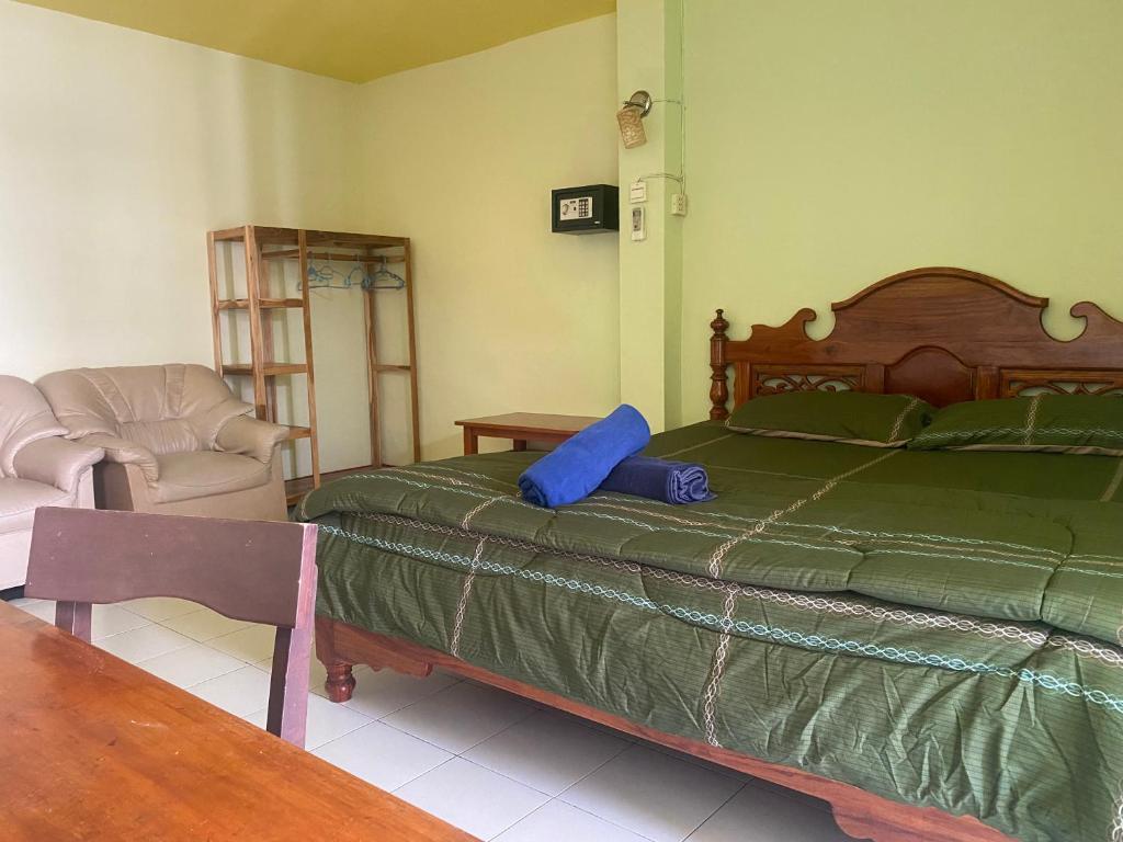 Postel nebo postele na pokoji v ubytování Bambus Motel
