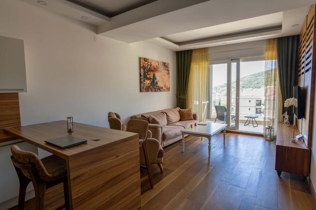 Posezení v ubytování New Chill and Go Apartments