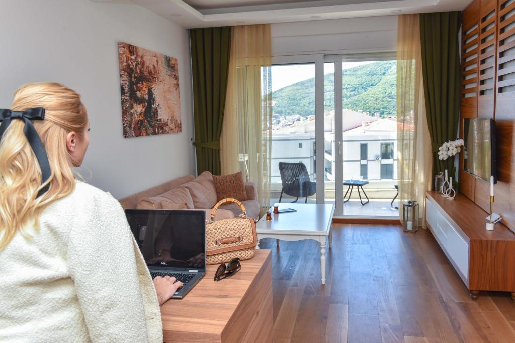 Posezení v ubytování New Chill and Go Apartments