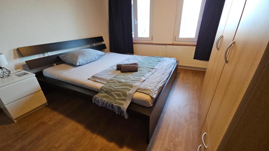 Postel nebo postele na pokoji v ubytování MBar