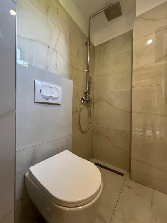 Koupelna v ubytování Bora Rooms