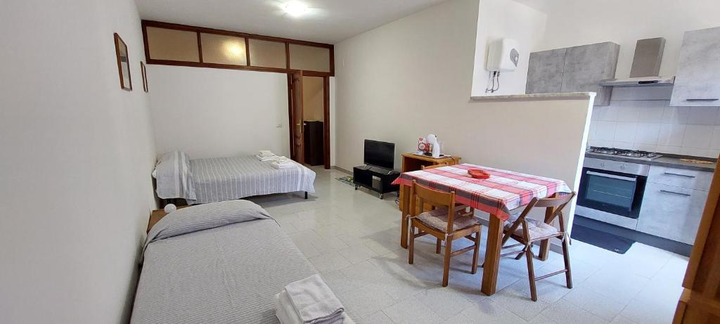 Kuchyň nebo kuchyňský kout v ubytování Da Rox Porto Torres
